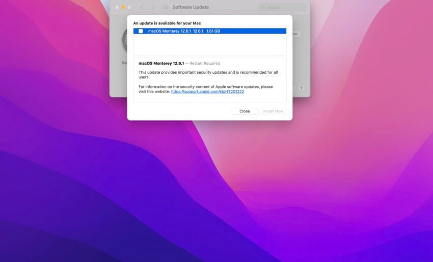 Install macOS Monterey 12.6.1 for Better Security