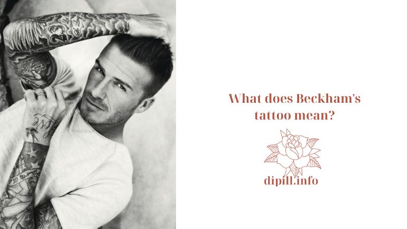 What does Beckham's tattoo mean