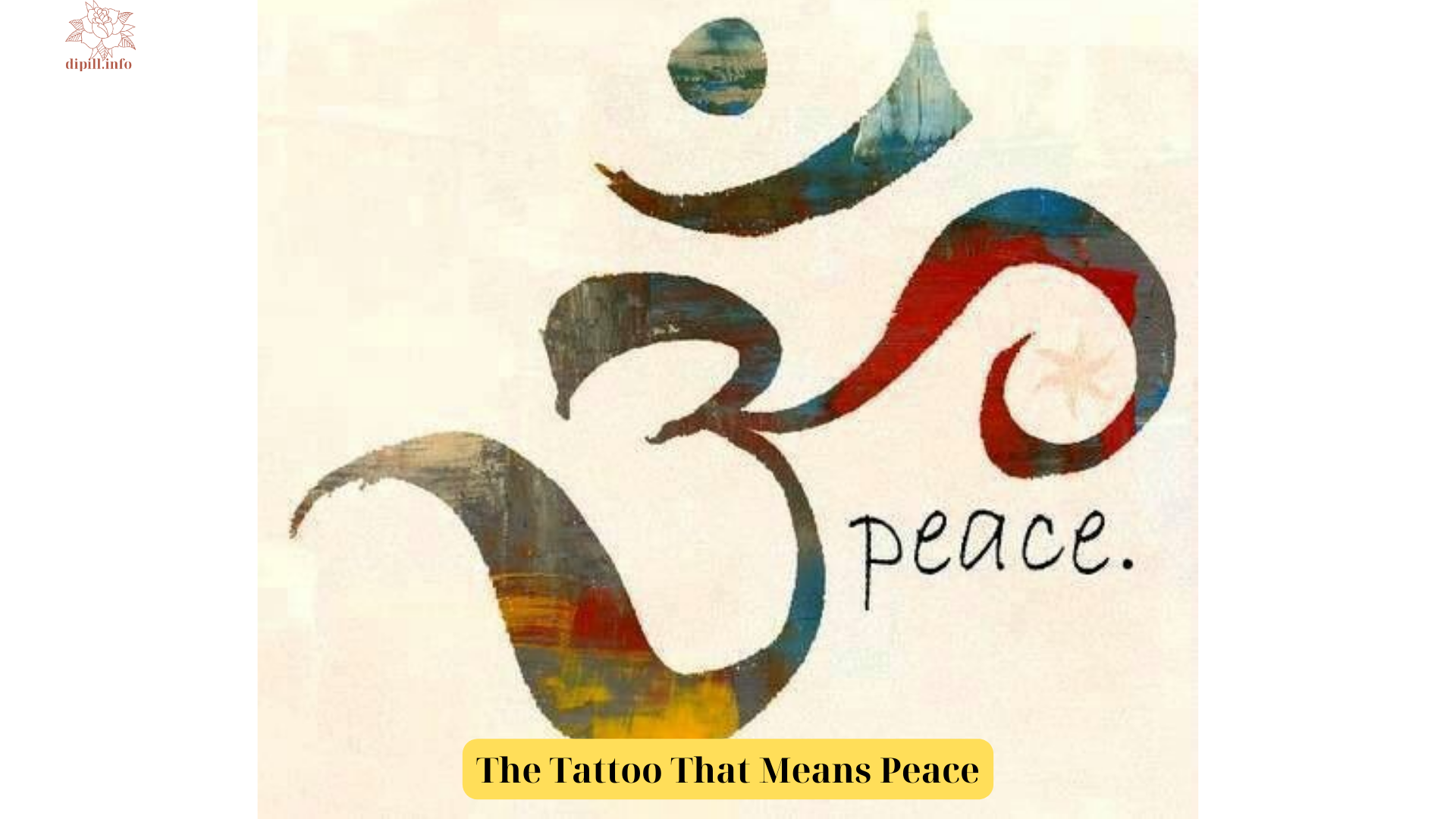 The Tattoo That Means Peace